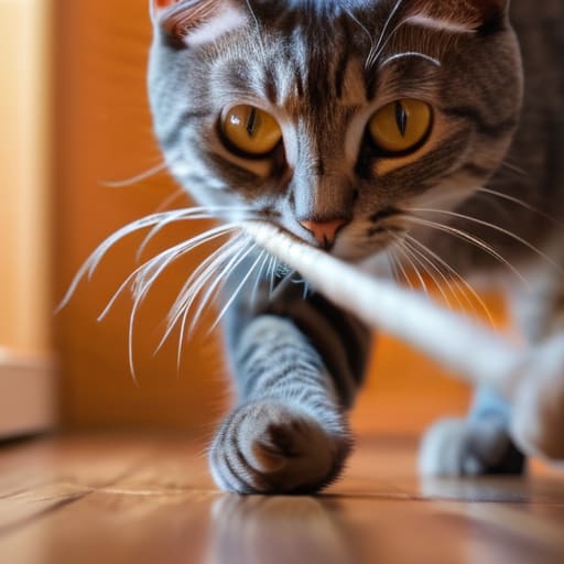 The Bottom Line on Playtime: Cat toys.