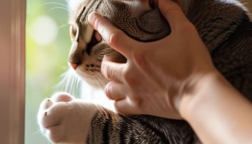 Technique for how to give a cat a pill.