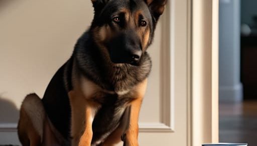 How to handle a dog that guards food.