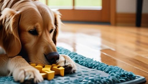 How to keep a dog occupied indoors.
