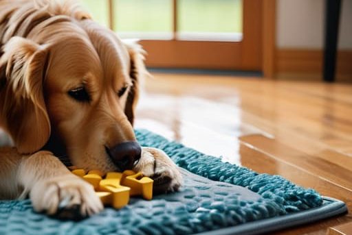 How to keep a dog occupied indoors.