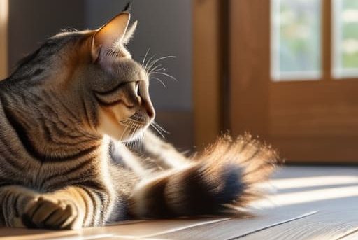 How to read cat body language: tail.