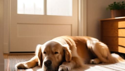 How to teach a dog to be alone.