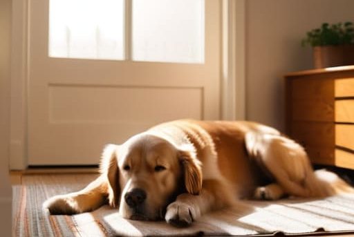 How to teach a dog to be alone.