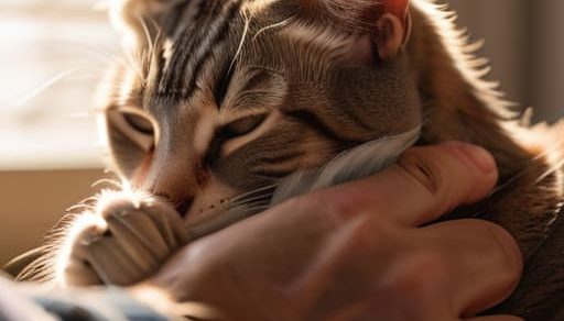 Learning how to trim a cat's claws.