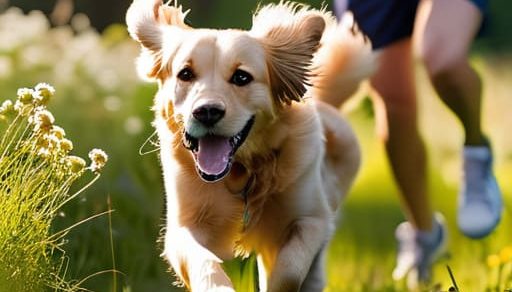 Learning how to exercise a pet properly.