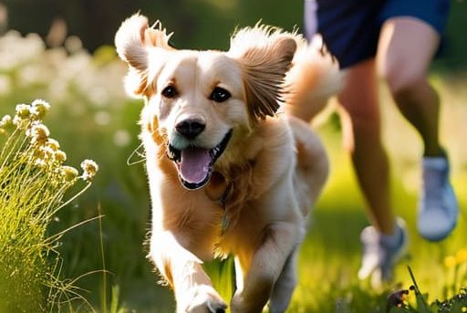 Learning how to exercise a pet properly.